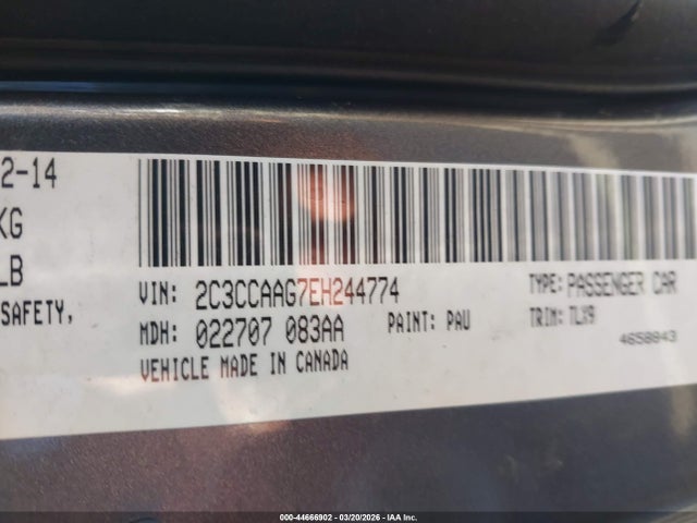 2014 CHRYSLER 300 2C3CCAAG7EH244774 Photo 8