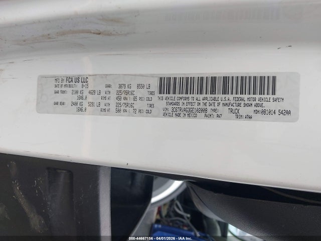 Продажа на аукционе авто 2016 Ram Promaster 1500 Low Roof, vin: 3C6TRVAG3GE102008, номер лота: 44667156