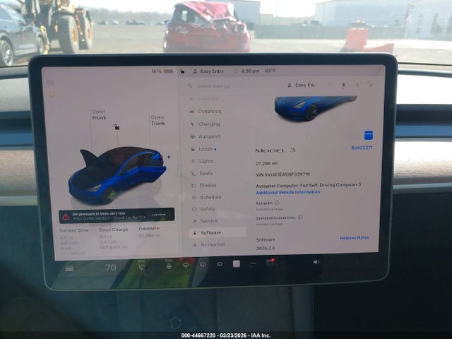 Aukcja sprzedaży 2022 Tesla Model 3 Rear-wheel Drive, vin: 5YJ3E1EA5NF339710, numer aukcji: 44667220