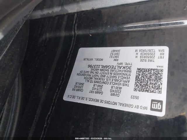 3GKALTEG6RL113796 GMC Terrain Awd Sle