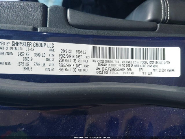 2014 JEEP GRAND CHEROKEE 1C4RJFBG4EC352862 Photo 8