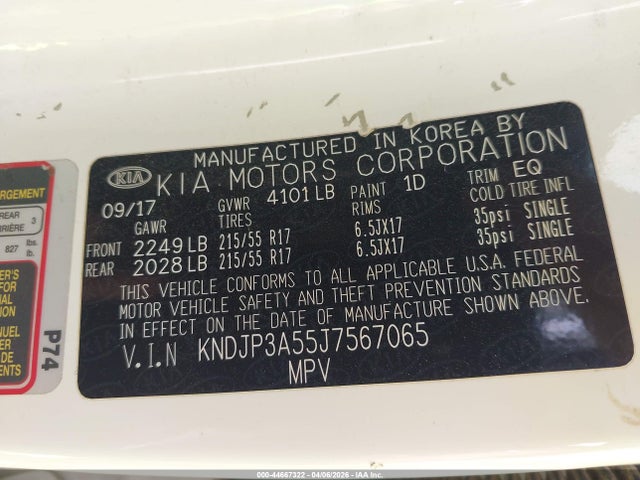 Продаж на аукціоні авто 2018 Kia Soul +, vin: KNDJP3A55J7567065, номер лоту: 44667322