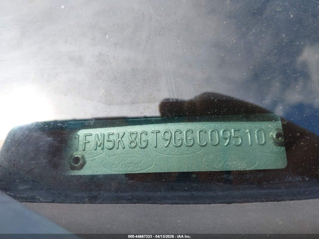 44667333 :رقم المزاد ، 1FM5K8GT9GGC09510 vin ، 2016 Ford Explorer Sport مزاد بيع