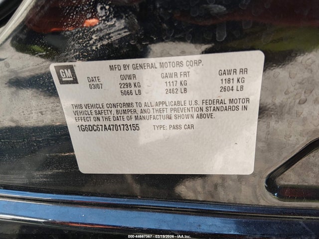 2007 CADILLAC STS 1G6DC67A470173155 Photo 8