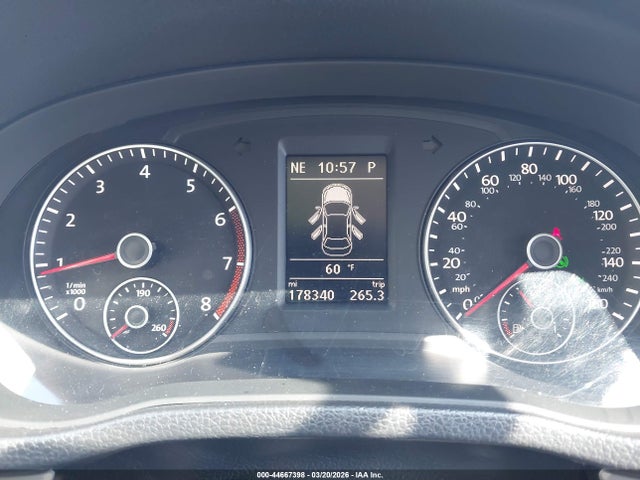 44667398 :رقم المزاد ، 1VWBH7A37DC099663 vin ، 2013 Volkswagen Passat 2.5l Se مزاد بيع