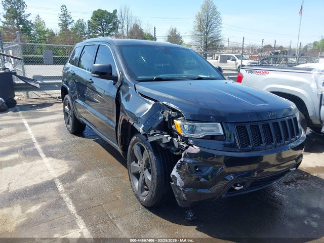 2015 Jeep Grand Cherokee Overland მანქანა იყიდება აუქციონზე, vin: 1C4RJFCG6FC694586, აუქციონის ნომერი: 44667406