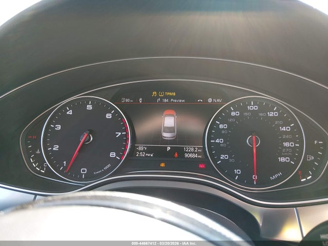 44667412 :رقم المزاد ، WAUFGAFC6FN014345 vin ، 2015 Audi A6 3.0t Premium Plus مزاد بيع
