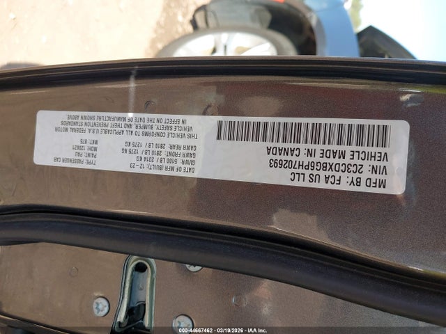 Aukcja sprzedaży 2023 Dodge Charger Sxt, vin: 2C3CDXBG6PH702693, numer aukcji: 44667462