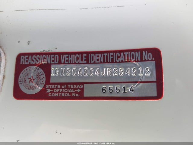 Продаж на аукціоні авто 2018 Chevrolet Tahoe Ls, vin: 1GNSCAKC4JR254912, номер лоту: 44667546