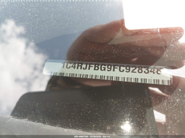 Aukcja sprzedaży 2015 Jeep Grand Cherokee Limited, vin: 1C4RJFBG9FC928348, numer aukcji: 44667550