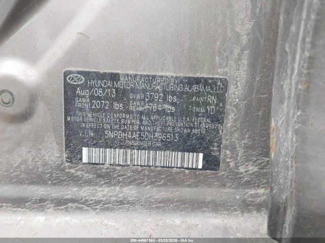 2013 HYUNDAI ELANTRA 5NPDH4AE5DH396513 Photo 8