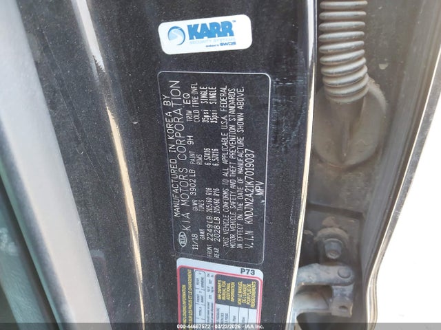 44667572 :رقم المزاد ، KNDJN2A21K7019037 vin ، 2019 Kia Soul مزاد بيع