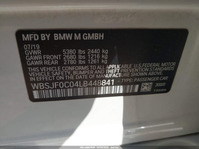 BMW M5 2020 WBSJF0C04LB448841 Image 9