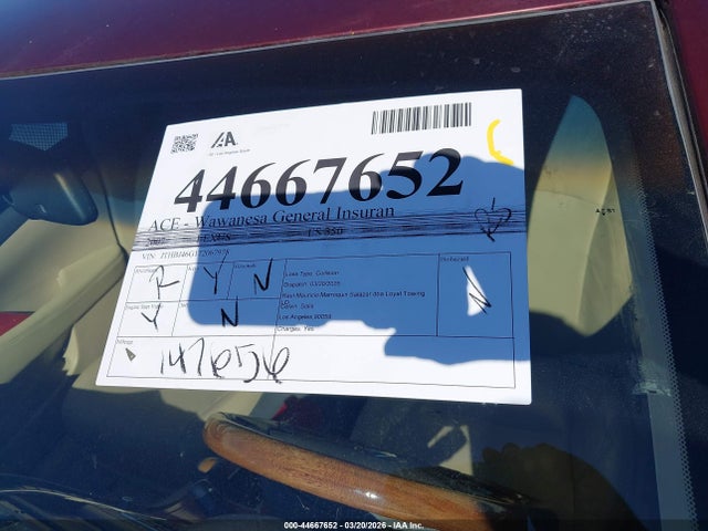 2007 Lexus Es 350 მანქანა იყიდება აუქციონზე, vin: JTHBJ46G172067978, აუქციონის ნომერი: 44667652