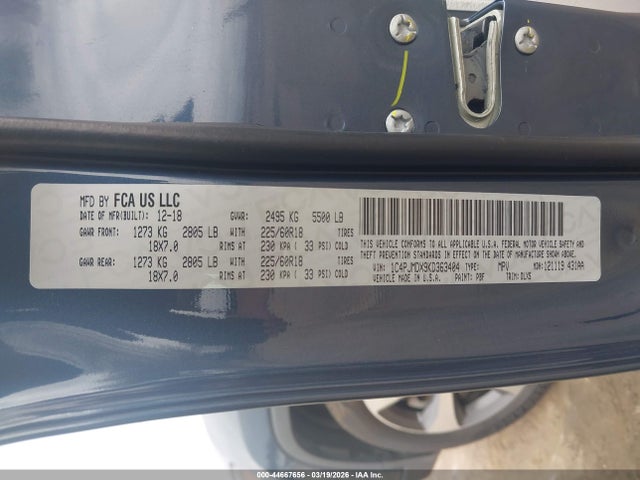 Jeep Cherokee Limited 4x4 2019 1C4PJMDX9KD363404 Image 9