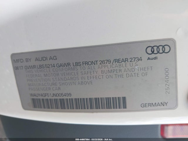 2018 AUDI S5 WAUY4GF51JN005499 Photo 8