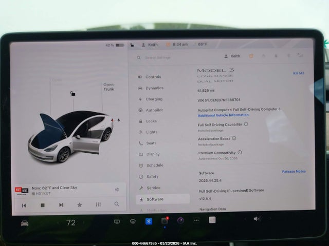 Aukcja sprzedaży 2019 Tesla Model 3 Long Range/performance, vin: 5YJ3E1EB7KF365701, numer aukcji: 44667985