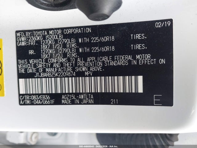 2019 LEXUS NX 300 JTJBARBZ5K2209874 Photo 9