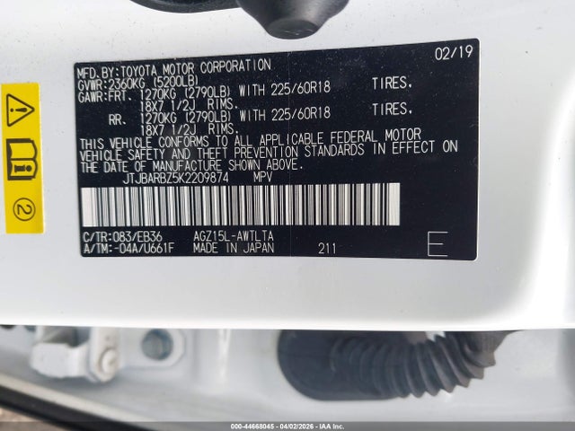 2019 LEXUS NX 300 JTJBARBZ5K2209874 Photo 8