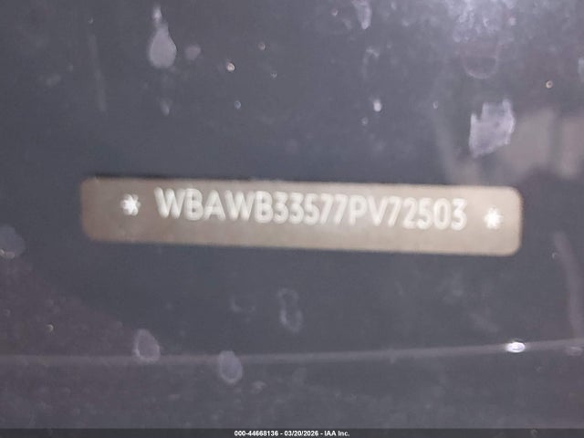 Aukcja sprzedaży 2007 Bmw 328i, vin: WBAWB33577PV72503, numer aukcji: 44668136