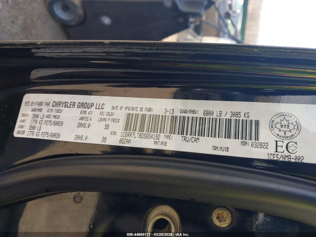 Продажа на аукционе авто 2013 Ram 1500 Slt, vin: 1C6RR7LT8DS654192, номер лота: 44668177