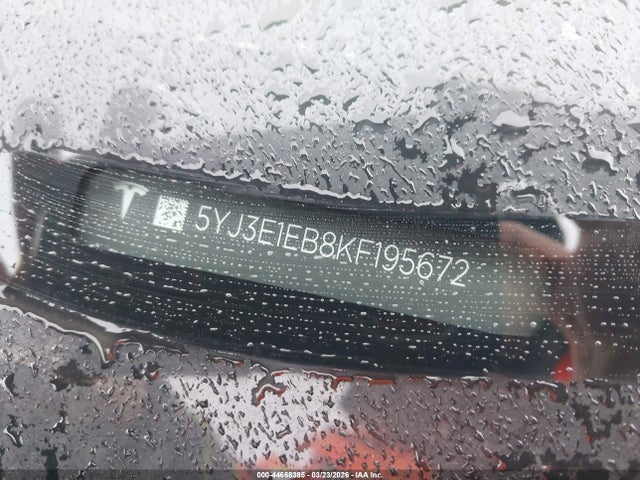 Auction sale of the 2019 Tesla Model 3 Long Range/performance, vin: 5YJ3E1EB8KF195672, lot number: 44668385