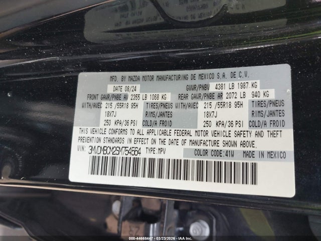 Aukcja sprzedaży 2025 Mazda Cx-30 2.5 S Preferred Package, vin: 3MVDMBCM2SM754564, numer aukcji: 44668447