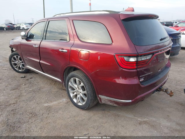 44668557 :رقم المزاد ، 1C4RDJEG4GC346925 vin ، 2016 Dodge Durango Citadel مزاد بيع