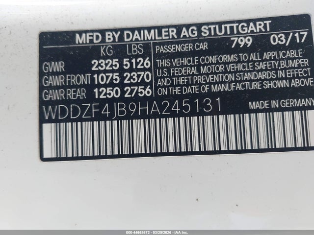 2017 MERCEDES-BENZ E 300 WDDZF4JB9HA245131 Photo 8