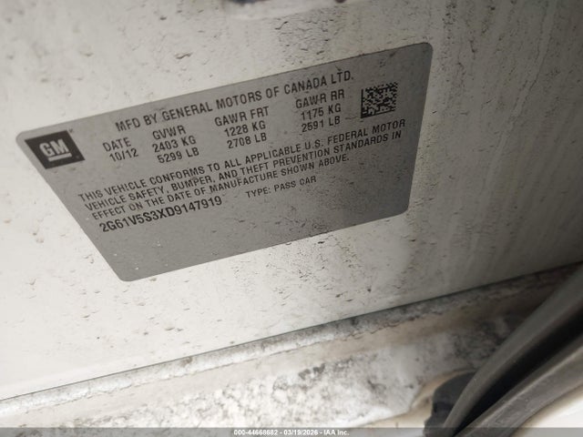 2013 CADILLAC XTS 2G61V5S3XD9147919 Photo 8