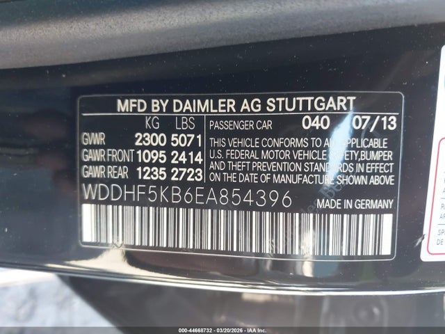 2014 MERCEDES-BENZ E 350 WDDHF5KB6EA854396 Photo 8