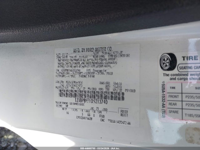 2013 FORD MUSTANG 1ZVBP8FF1D5213740 Photo 8