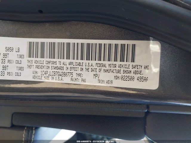 Jeep Cherokee Latitude 2016 1C4PJLCB7GW280775 Image 9