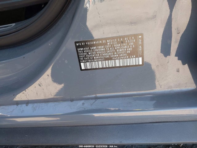 3VW6T7BU8LM049827 Volkswagen Jetta Gli 2.0t Autobahn/2.0t S