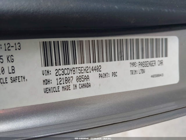 Aukcja sprzedaży 2014 Dodge Challenger R/t, vin: 2C3CDYBT5EH214402, numer aukcji: 44669046