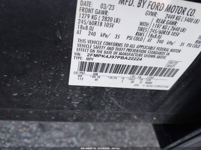 2023 FORD EDGE 2FMPK4J97PBA22224 Photo 8