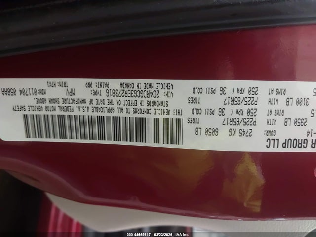 2C4RDGCG3ER273816 Dodge Grand Caravan Sxt