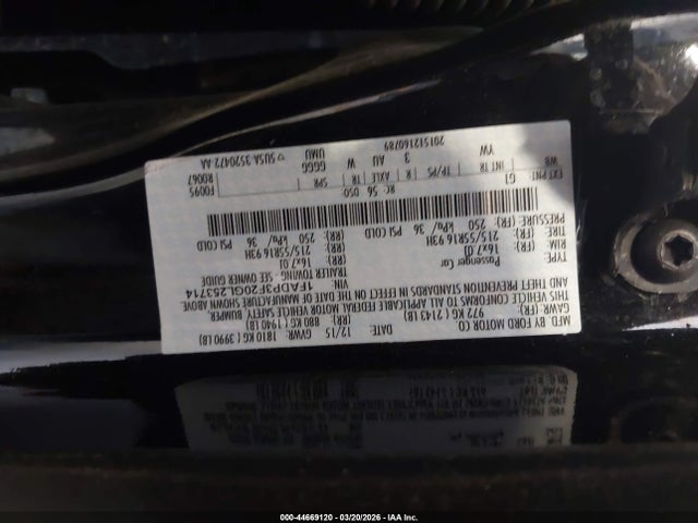 2016 FORD FOCUS 1FADP3F20GL253714 Photo 8