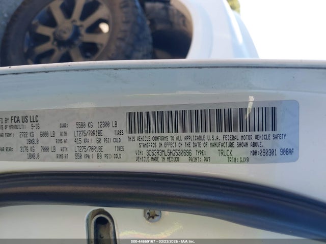 Aukcja sprzedaży 2017 Ram 3500 Laramie, vin: 3C63R3ML5HG530696, numer aukcji: 44669167