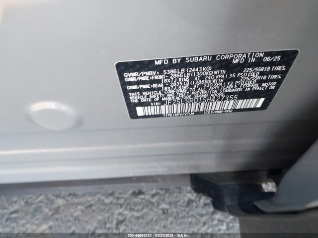 JF2SLSRD1SH427355 Subaru Forester Limited Hybrid