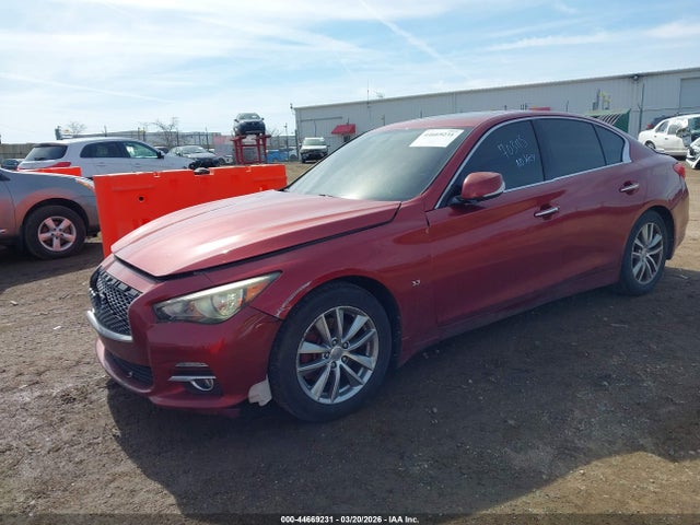 44669231 :رقم المزاد ، JN1BV7AR9EM703115 vin ، 2014 Infiniti Q50 Premium مزاد بيع