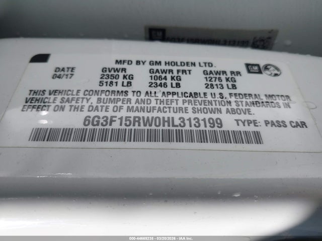 Chevrolet SS 2017 6G3F15RW0HL313199 Image 9