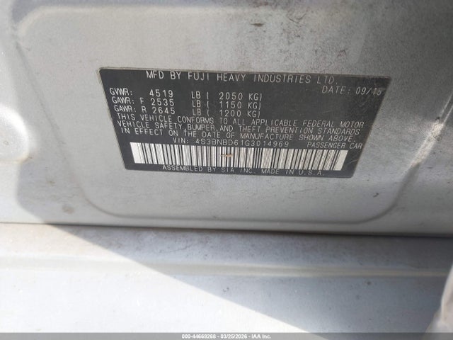 Продаж на аукціоні авто 2016 Subaru Legacy 2.5i Premium, vin: 4S3BNBD61G3014969, номер лоту: 44669268