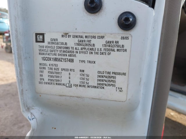 2006 CHEVROLET SILVERADO 1500 1GCEK19B56Z157408 Photo 8