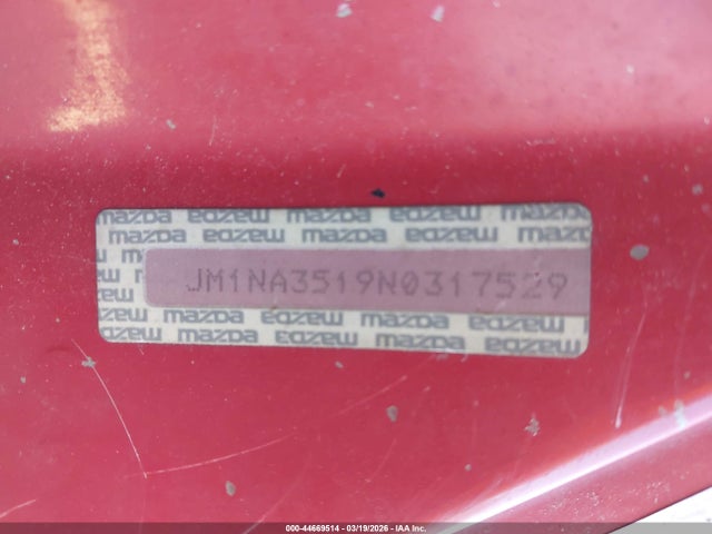 Продаж на аукціоні авто 1992 Mazda Mx-5 Miata, vin: JM1NA3519N0317529, номер лоту: 44669514