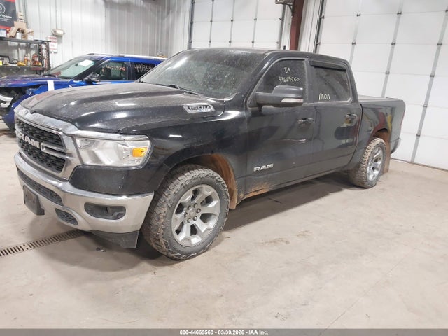 2022 Ram 1500 Big Horn  4x4 5'7 Box მანქანა იყიდება აუქციონზე, vin: 1C6SRFFT6NN340970, აუქციონის ნომერი: 44669560