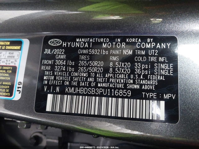 Genesis Gv80 2.5t Awd 2023 KMUHBDSB3PU116859 Image 9