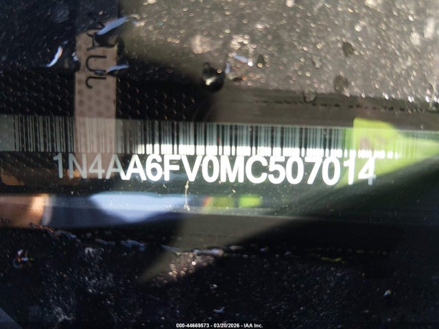 44669573 :رقم المزاد ، 1N4AA6FV0MC507014 vin ، 2021 Nissan Maxima Platinum Xtronic Cvt مزاد بيع