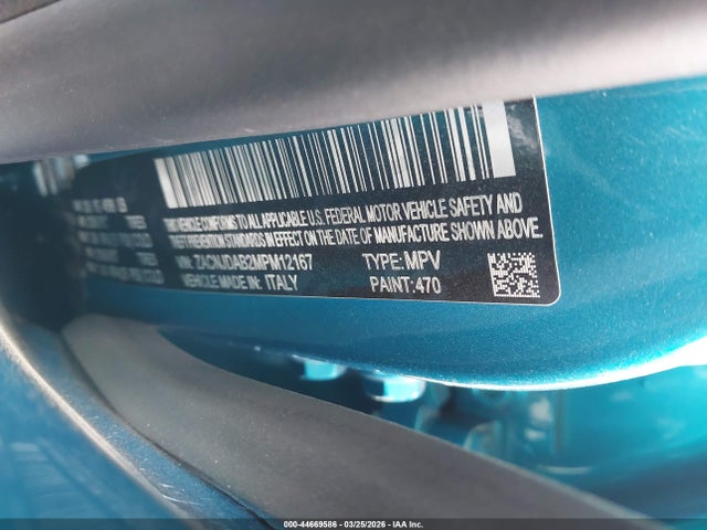 2021 Jeep Renegade Sport 4x4 მანქანა იყიდება აუქციონზე, vin: ZACNJDAB2MPM12167, აუქციონის ნომერი: 44669586