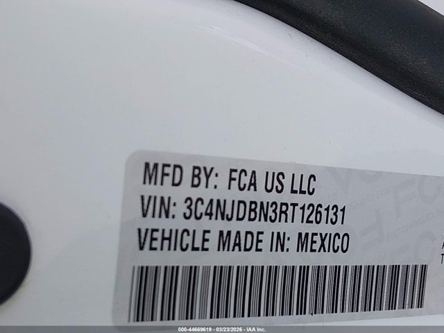 44669619 :رقم المزاد ، 3C4NJDBN3RT126131 vin ، 2024 Jeep Compass Latitude 4x4 مزاد بيع